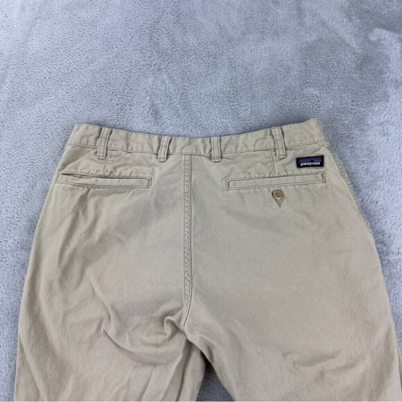 Patagonia Men's Sz 30 Shortx28 Beige Straight Duck Fit Pant Organic Cotton 55875 - Picture 10 of 11